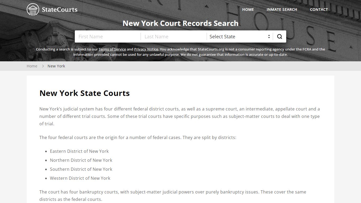 New York Court Records - NY State Courts